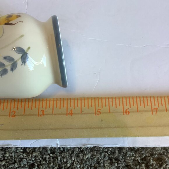 House of Hatten Hand-Painted Creamer Mini Pitcher Strawberry Bee Design D. Calla - Picture 5 of 6